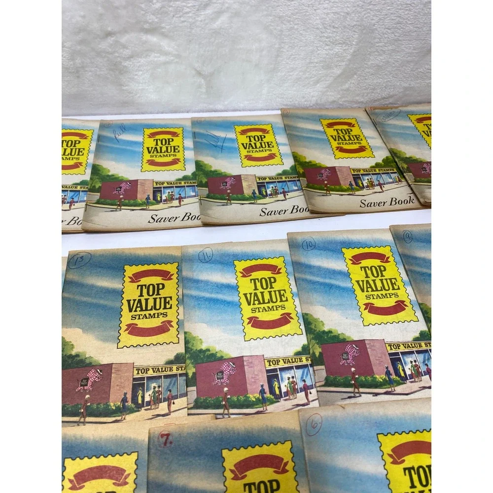 Vintage Top‎ Value Stamps Saver Books Lot of 15 Collectible Ephemera